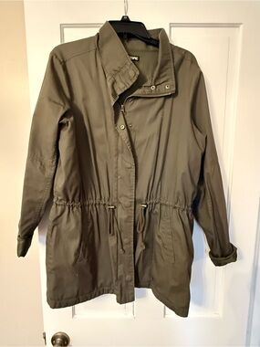 Hot Topic Olive Green Utility Jacket - Drawstring Waist